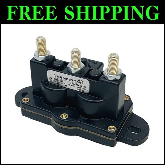 Universal Fit 12 Volt Brass Reversing Polarity Contactor for DC Applications