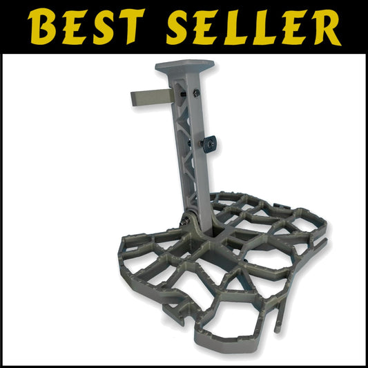 Durable Adjustable Tree Saddle Hunting System with Cast Aluminum and Gear Points