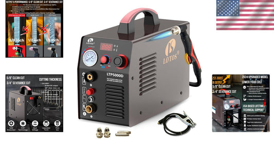 Advanced Plasma Cutting Machine with 25% Cutting Power Boost, Portable Design