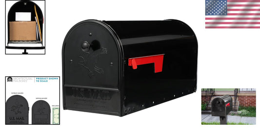 Durable Alloy Steel Mailbox with Dual Access - Ideal for High Volume Deliveries