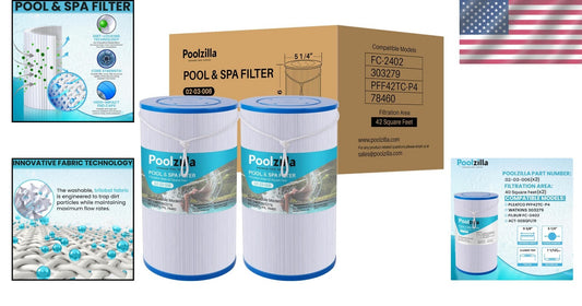 Watkins-Compatible 2-Pack Spa Filter Cartridges - Easy Maintenance & Quality