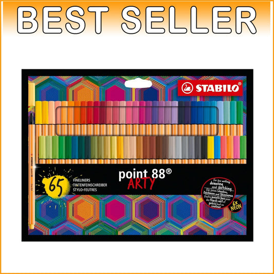 Creative Companion: STABILO Fineliner Point 88 - 65 Assorted Colors Wallet