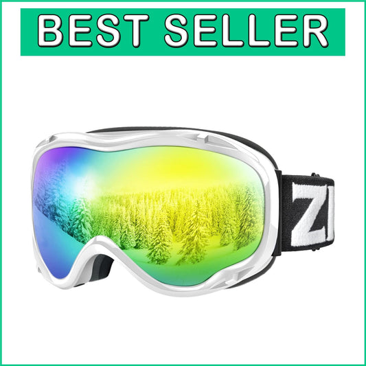 Comfy OTG Ski Goggles with Anti-Fog & UV Protection - Ideal for Youth & Adults