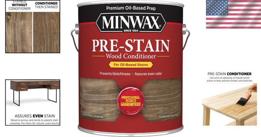 1 Gallon Oil-Based Pre-Stain Wood Conditioner for Even Stain Penetration