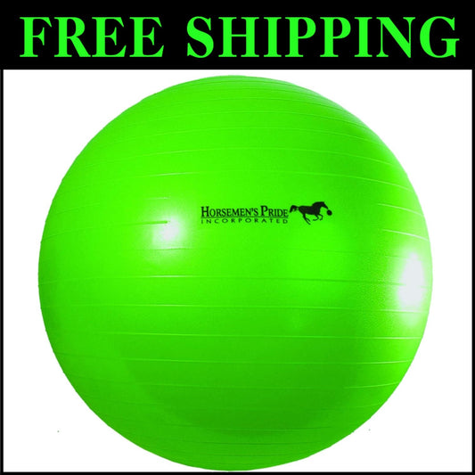 Compact 40-Inch Green Inflatable Mega Ball for Small Horses - Exercise & Fun