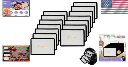 Durable Silicone Mats for Harvest Right Freeze Dryer - 14 Extra Large Sheets