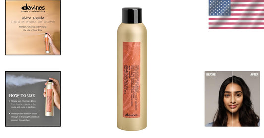 Compact Vanilla and Grapefruit Dry Shampoo - Instant Clean Hair in Minutes