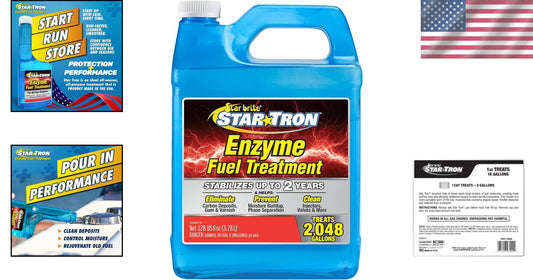 Rejuvenate Fuel with Star Tron Enzyme Treatment, 128oz – Cures Ethanol Problems