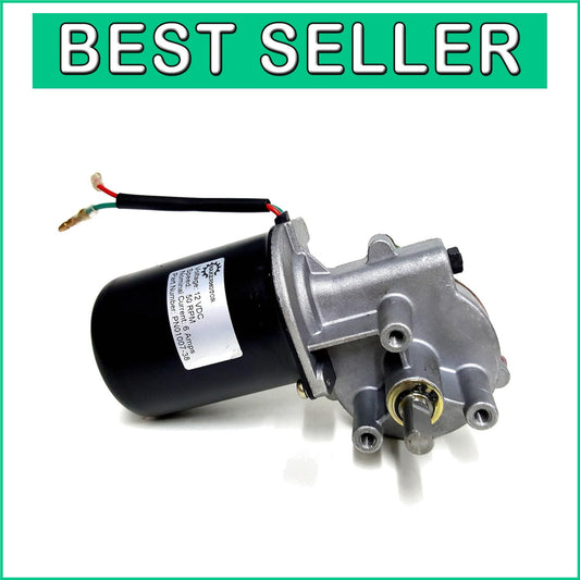 Energy-Efficient Reversible Gear Motor, 12V DC, 50 RPM - Ideal for DIY Projects