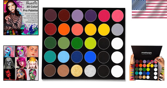 Lightweight Magnetic 30-Color Face & Body Paint Palette - Professional Quality