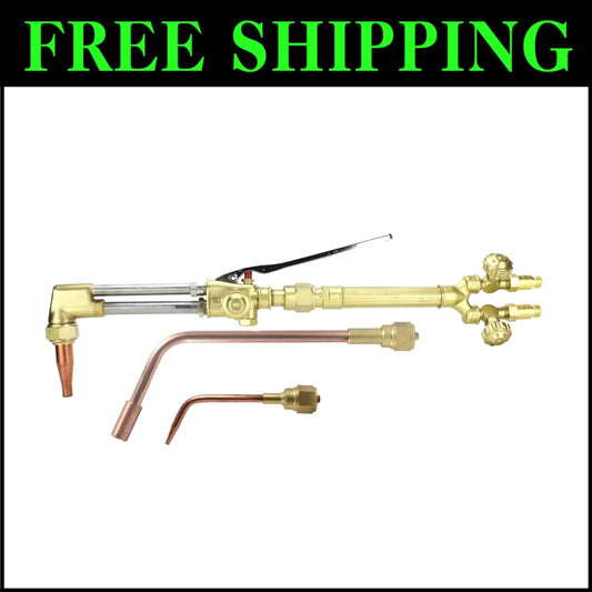Versatile Victor-Compatible Oxy-Fuel Torch with Cutting, Welding & Heating Tips