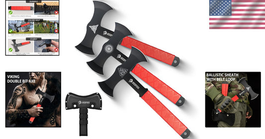 Lightweight 11.9" Viking Axe Throwing Set with Sheath - Perfect for Competitions