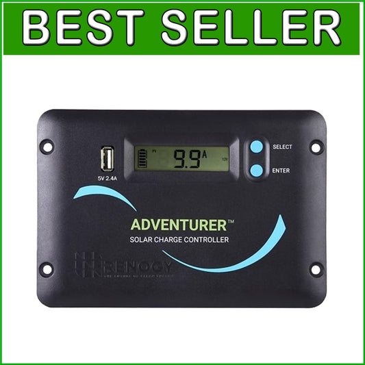 30A PWM Solar Charge Controller with LCD Display - Flush Mount & Bluetooth Ready