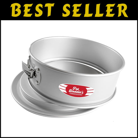 Premium Anodized Aluminum Springform Cake Pan, 11 x 3 Inch for Delicate Desserts