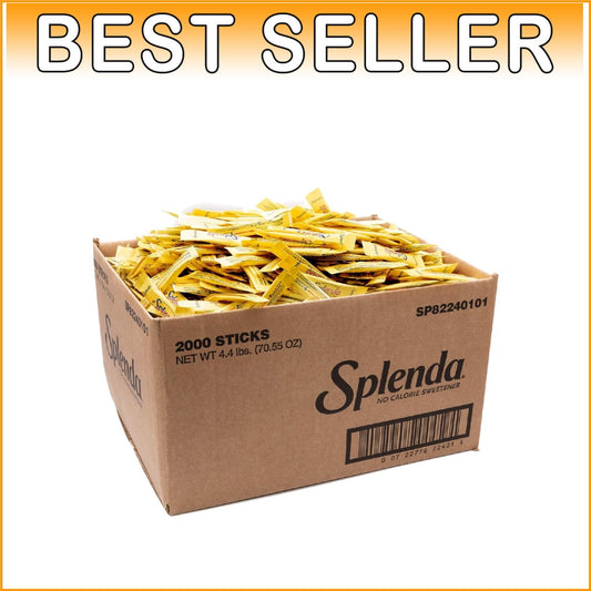 2000 Count Zero Calorie Sucralose Sweetener Sticks - Perfect for Beverages