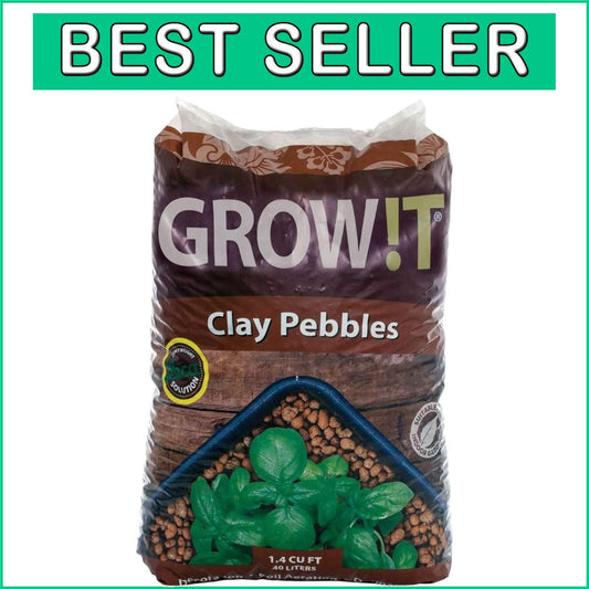 Versatile 40L Brown Clay Pebbles - Ideal for Gardening, Hydroponics & Décor