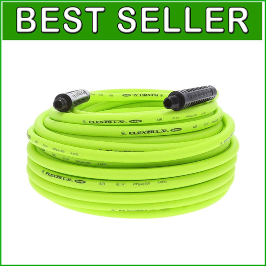 100 ft Flexible Air Hose - Lightweight with Zero Memory Design for Easy Handling