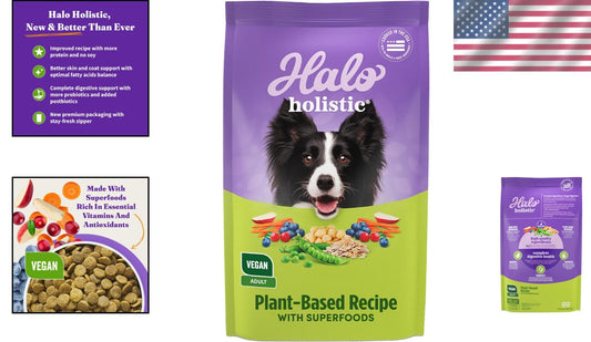 21lb Vegan Plant-Based Dog Food - Enhance Digestive Health & Overall Well-Being