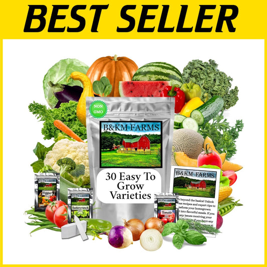 Beginner Survival Seed Vault: 20,000+ Heirloom & Non-GMO Seeds for New Gardeners