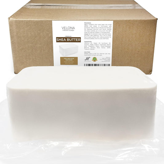 25 LB Shea Butter Soap Base - SLS/SLES Free Melt and Pour for Custom Soap Making