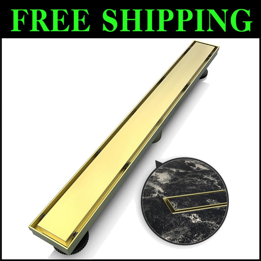 Efficient 36'' Linear Floor Drain in Stainless Steel - Perfect for Any Setting