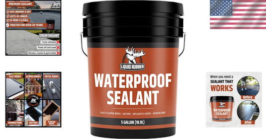 Advanced Waterproof Sealant - DIY Leak Repair for Roofs, Gutters, and More