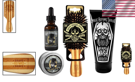 All-in-One Beard Grooming Kit: Wash, Oil, Balm & Brush for Luxe Maintenance