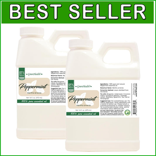 100% Pure Japanese Peppermint Essential Oil - Therapeutic Grade - 32 fl oz Total