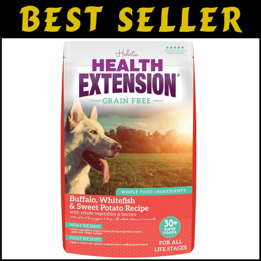 Complete Nutrition 10 lb Grain-Free Dog Food – Buffalo & Whitefish Flavor