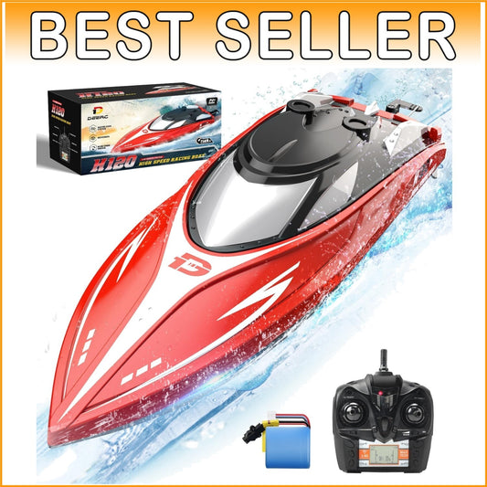 Exciting 2.4 GHz Racing Boat – Lightweight & Compact RC Fun for Pools & Lakes