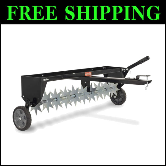 Professional Grade 40" Tow Behind Spike Aerator for Lawn Care Enthusiasts