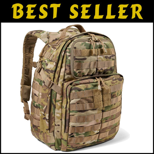 Water-Resistant Tactical Backpack - 37L Rush 24 2.0 for Outdoor Adventures