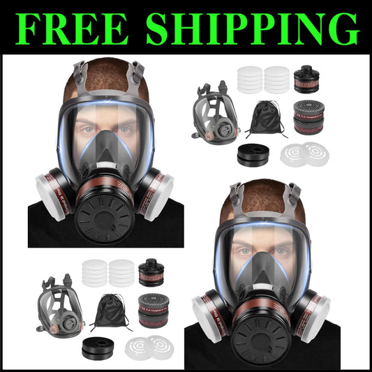 High-Quality Full Face Respirator with Soft Silicone Seal for Comfort and Safety