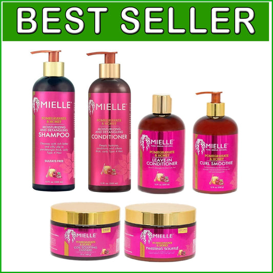 Curly Hair Nourishment Oil with Pomegranate & Honey - 12oz for Growth & Shine