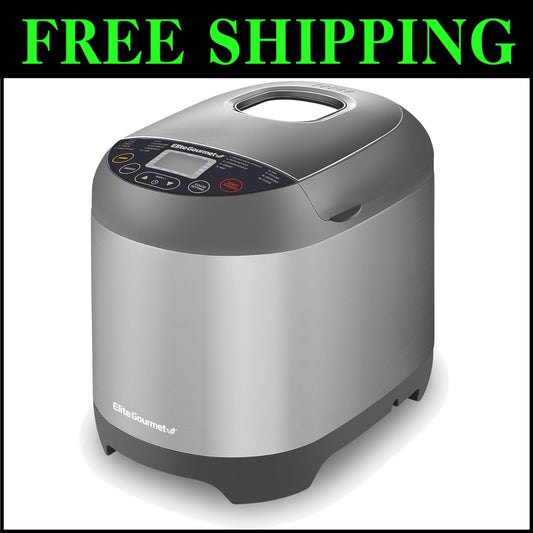 Stainless Steel Bread Maker: 19 Menu Functions & Custom Loaf Sizes Options