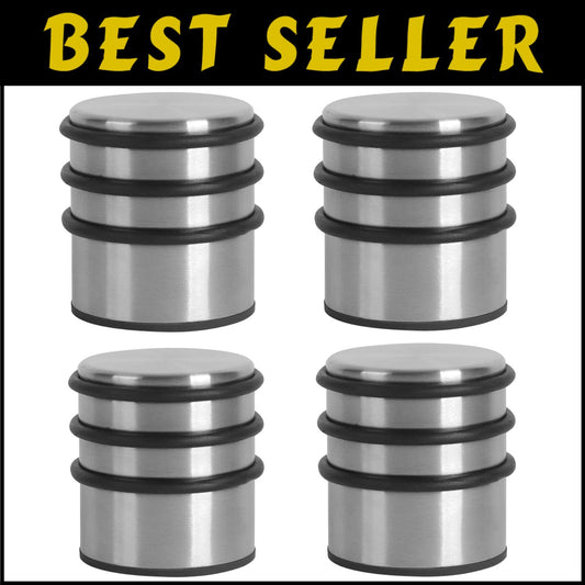 Multi-Surface Heavy Duty Door Stopper Set - Easy Install, No Drilling Required