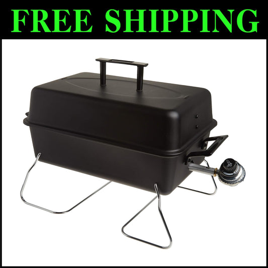 Lightweight, Portable 1-Burner Gas Grill with Easy Assembly - Travel Grill