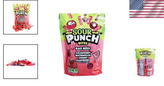 Delicious Low-Fat Red Flavor Bites: Cherry, Strawberry, Watermelon & Raspberry