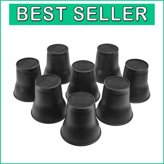 Sturdy 6-Inch Adjustable Bed Risers for Sofas, Chairs & Dorm Essentials, 8 Pack