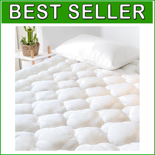 Extra Thick Quilted Twin Mattress Pad - Cooling & Breathable with 360 Protection