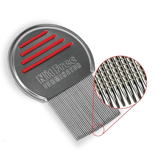 Professional Stainless Steel Lice Comb Pack of 6 – Effective Lice Treatment