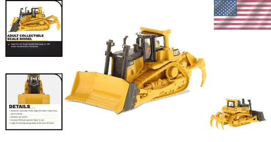 Detailed 1/87 Scale Caterpillar D9T Track-Type Tractor - Gift-Ready Collectible