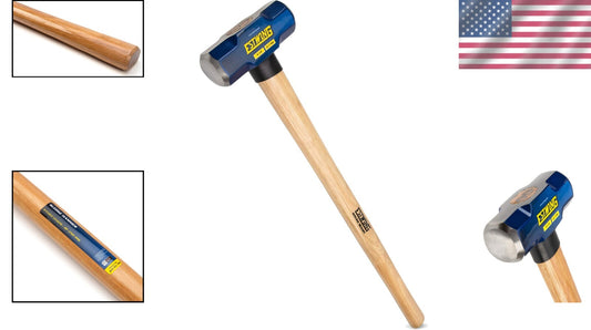 Forged 6-Pound Steel Sledge Hammer for Effective Demolition & Stake Driving