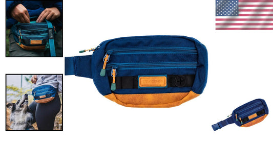 Stylish Pacific Blue Pet Utility Pack - Store Treats, Balls & Keys On-the-Go