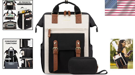 Stylish Wide Open Women’s Backpack – Perfect Work & Travel Bag for Professionals