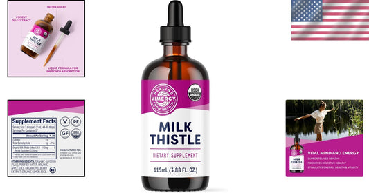 Natural Milk Thistle Extract in a Versatile 115 mL Bottle – Easy Daily Use