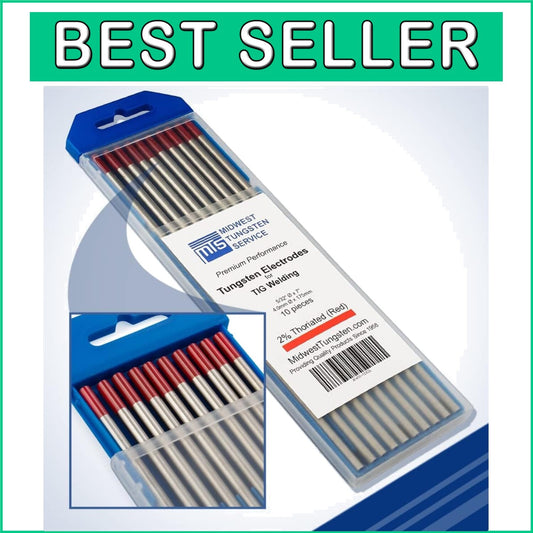Premium 2% Thoriated Tungsten Electrodes - Ideal for All Skill Levels in Welding