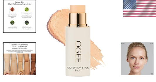 Buildable Full Coverage Foundation Stick in Birch 0.25N - Organically Radiant