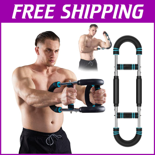 Adjustable Twister Arm Exerciser - Portable Strength Training Equipment in Blue