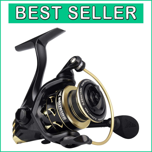 6.2:1 High-Speed Gold Spinning Reel - Ultimate Freshwater & Saltwater Fishing